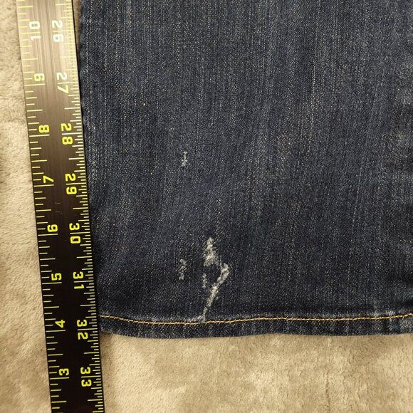 7 for all mankind jeans mid rise bootcut women's 27 blue denim - Picture 5 of 15
